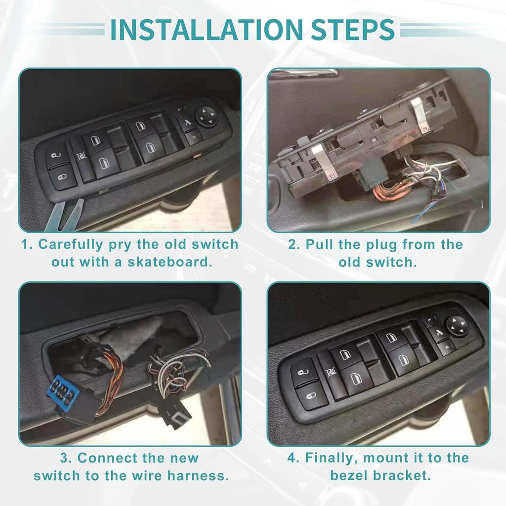 ACROPIX Front Right Rear Passenger Side Power Window Switch Window Control Switch Fit for Kia Sportage 2.0L 2.4L 2011-2016 - Pack of 1