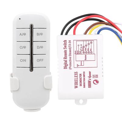 ONOFF AC180240V беспроводной приемник лампа свет RF пульт дистанционного управления переключатель(4-канальный 4*1000 Вт)