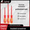 Kraftwell Insulated Magnetic Screwdriver Set for Electricians - Pressure-Resistant Cross & Flat Tips