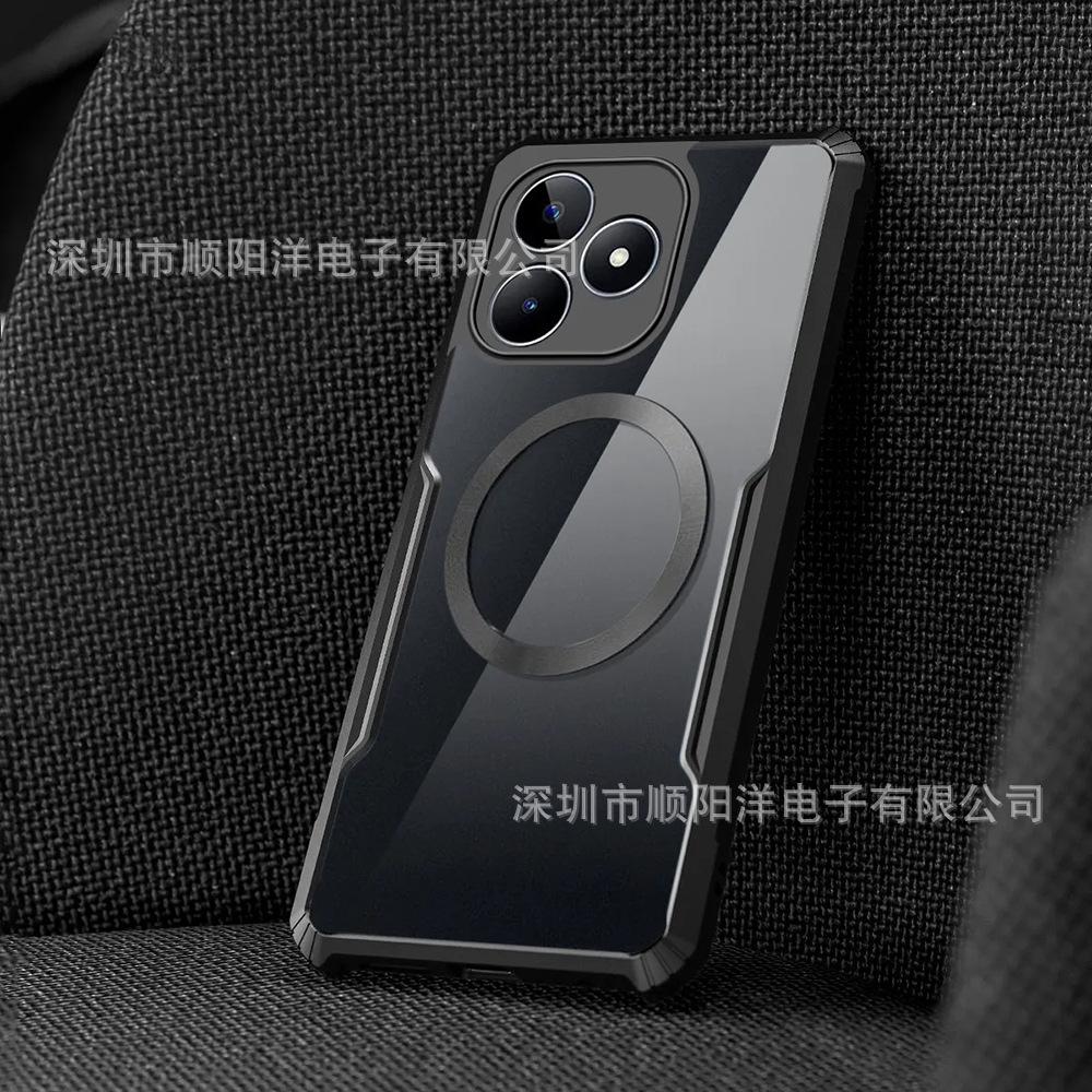 Магнитный чехол для мобильного телефона Realme Narzo 80 Pro Lite 80X, прозрачный акриловый защитный чехол