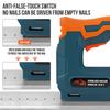 2000mAh Electric Staple Gun Cordless Nailer Stapler USB Charging Portable Battery Powered Nail Gun With 6mm and 10mm Nails