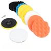 7шт 3" автомобильный губчатый полировальный диск набор полировальный буфер восковой адаптер сверло комплект для ухода за кузовом автомобиля фары сборка ремонт