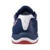 Mizuno Настольные теннисные кроссовки Wave Medal 7, Стабильность, Амортизация и Отзывчивость, Белый/Красный/Темно-синий, Размер 25.0 см, 3E