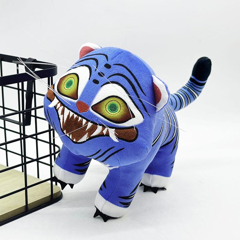Аниме K-pop Охотники на демонов Плюшевый Милый Фиолетовый Тигр Черная Шляпа Сорока с 3 глазами Охота на монстров Женская группа Мягкая Для Поклонников Подарки