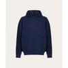 Неразделенная двойная толстовка с капюшоном из французского терри Team Navy Foa4061806le