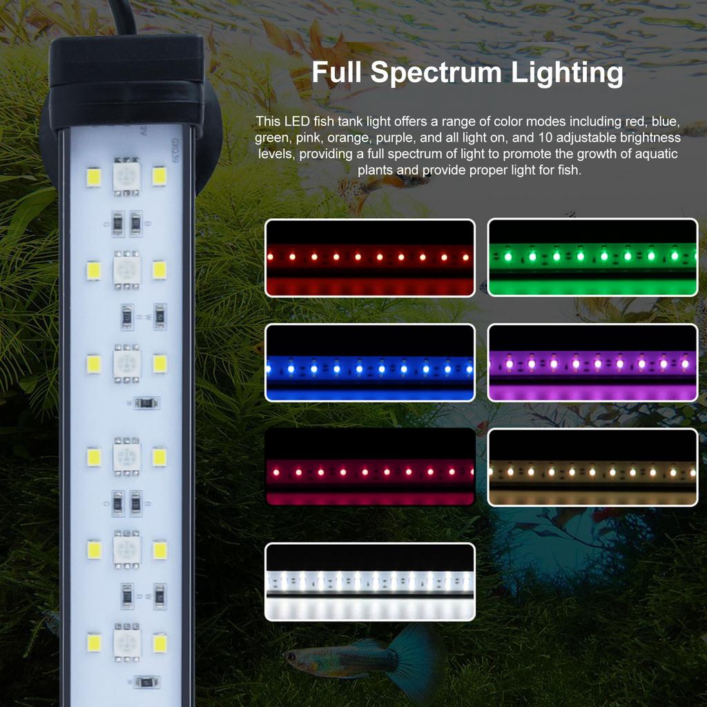 24/7 Lighting Full Spectrum Aquarium Light Sunrise Sunset LED Fish Tank Light Tropical Fish Plant