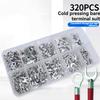 320 шт. Набор клемм холодного обжима + зажимы 10 в 1 Многофункциональные обжимные клещи Ot/Ut Вилка Круглый оголенный конец Клеммы для проводов