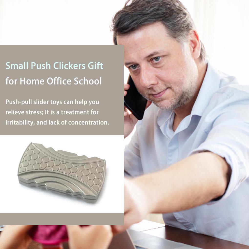 Магнитный слайдер-фиджет, металлический ручной спиннер, игрушка для снятия стресса и декомпрессии кончиков пальцев, пуш-кликеры для офиса и школы