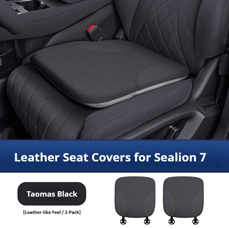 For 24 BYD Sealion 7 Sea Lion 07 EV Car Specific Headrest Lumbar Cushion PU Leather Original Car Color Car Interior Accessories