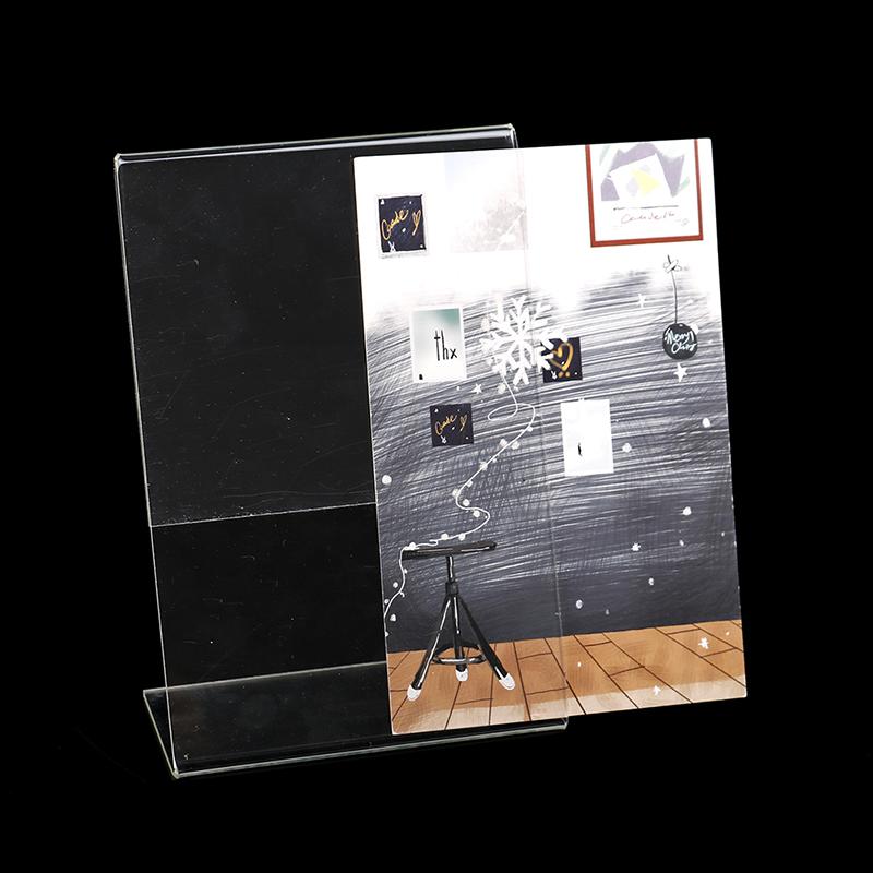 A6 Прозрачный акриловый стенд для показа на столе, полка, высококачественная подставка для карточек