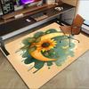 Moon Sunflower Pattern Area Rug, Office Carpet Indoor Outdoor Entrance Doormat, Non-Slip Soft And Comfortable, Living Room, c122072