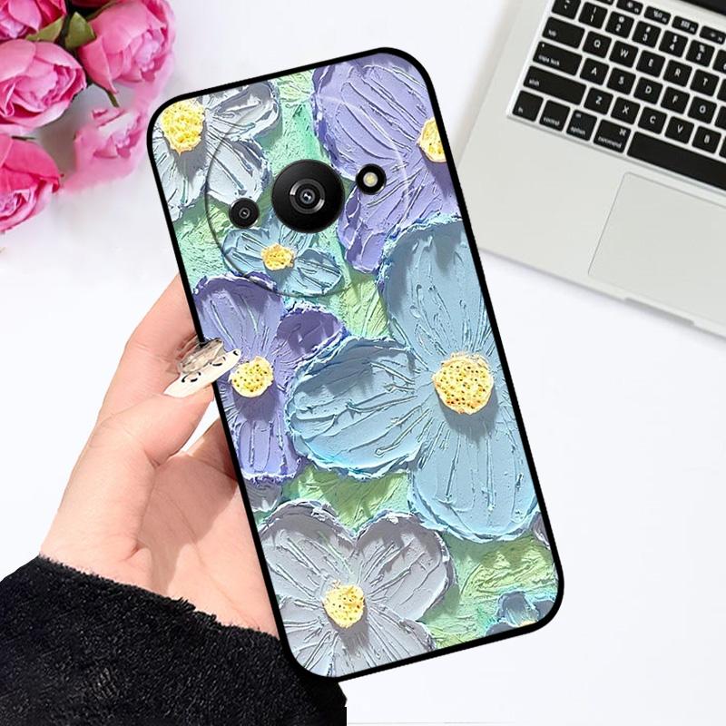 Мягкий чехол для Redmi A3 A3x 4G Силиконовый TPU Чехол для телефона для Xiaomi Redmi A3 Pro Модный Роскошный Печать Coque Fundas Защитный
