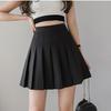 Women Pleated Skirts Summer High Waist Zipper Girls Dancing JK Mini Skirts Black Fashion Student A Line