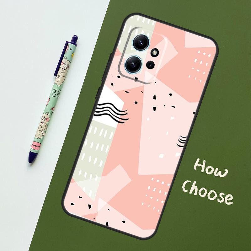 Polka Dots Lines Abstract Art Case For Xiaomi Redmi Note 12 11 10 8 9 Pro 9S 10S 11S 12S Cover For Redmi 12 9C 10C 12C