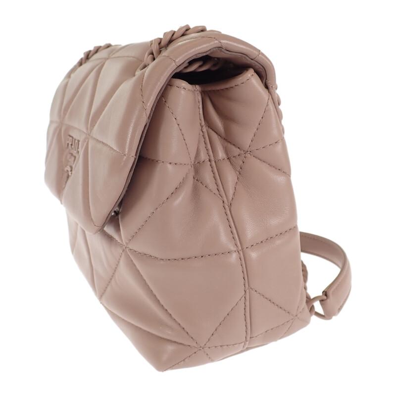 Prada 1BD233 Сумка через плечо розово-бежевая Женская