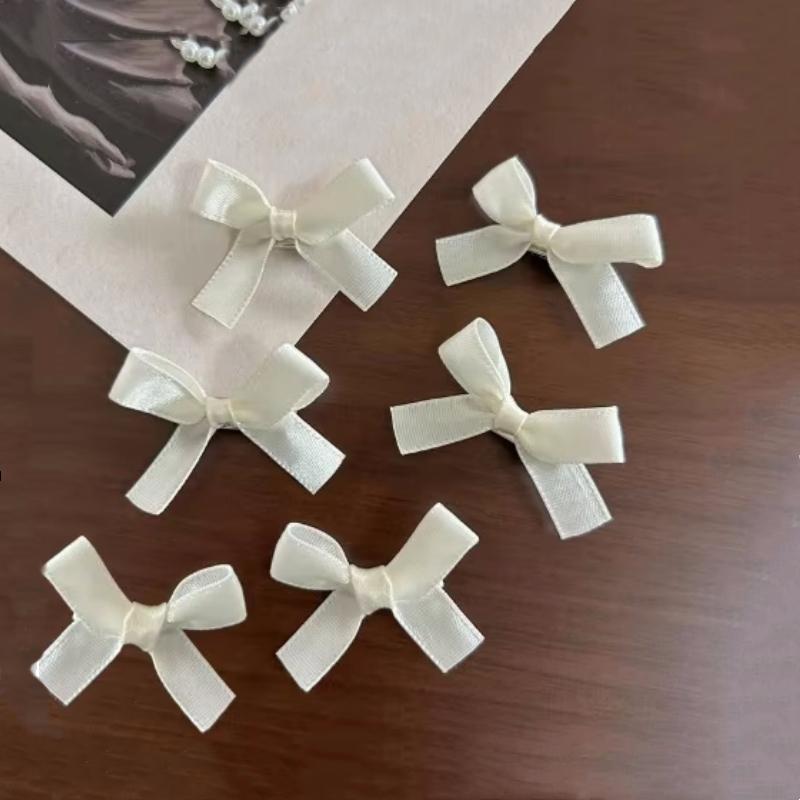6 шт./компл. головной убор с мини-бантом для девочек, однотонные аксессуары для волос, милые заколки для волос, усовершенствованный головной убор принцессы, заколка для волос