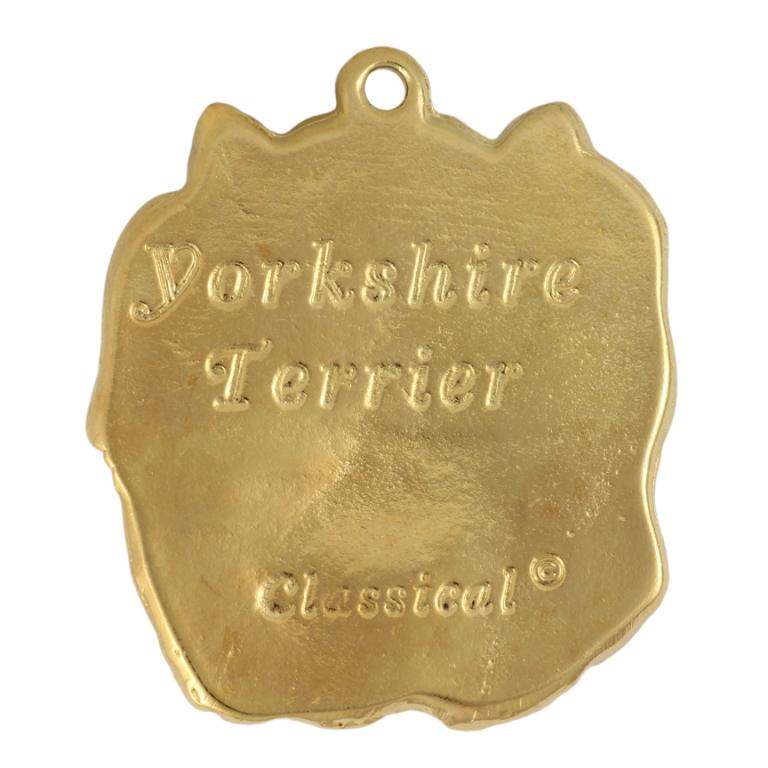Yorkshire Terrier, Yorkie I - Gilded Key Ring with Dog In Gift Box, Handbag Decoration, Luxury Accessory by Art-Dog Brand