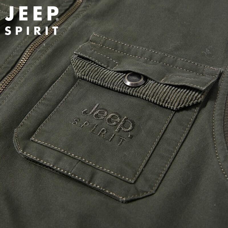 Мужской двусторонний жилет для рыбалки и активного отдыха JEEP SPIRIT с множеством карманов