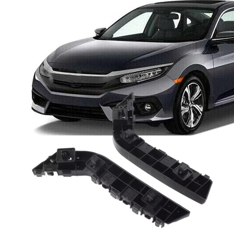 2PCS Front Bumper Bracket Retainer Support for Honda Civic 2017 2018