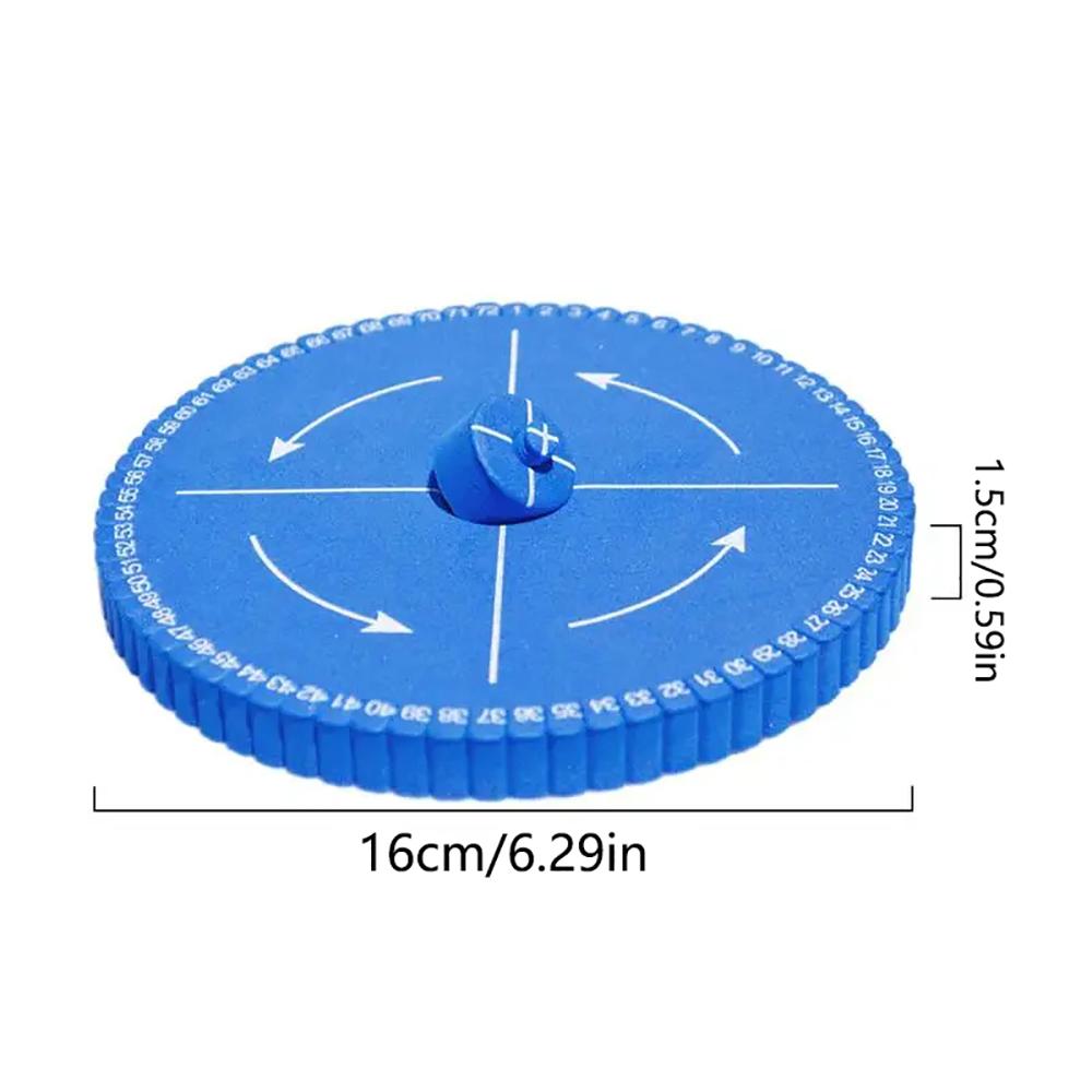 1/4x Round Square Beading Cord Disc Disk Braiding Plate Bracelet Loom Weaving Board DIY Braided Rope Handmade Craft Jewelry Tool