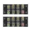 Terminal Strip Dual Row Screw Clamp Wire Terminal Block with Clear Cover for Bridge Lighting 60A