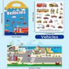 Книга-наклейка с 3D-пузырьками для детей, DIY, развитие концентрации внимания, многоразовые, тихая книга, тренировка концентрации, наклейка