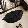 Green Leaf Pattern Diatomite Floor Mat Diatom Mud Material Bathroom Foot Rug  Balcony Floor