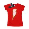 Womens/Ladies Shazam Bolt Logo Cotton T-Shirt