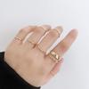 Simple Ring 7 Piece Set Combination Fashion Index Finger Ring Tail Ring Women's Jewelry