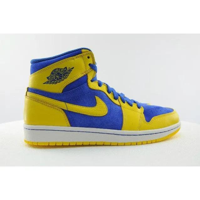 Air Jordan 1 Retro High OG 'Laney' (Unisex) Varisty Maize / Game Royal- White Vintage Basketball Shoes 555088 707