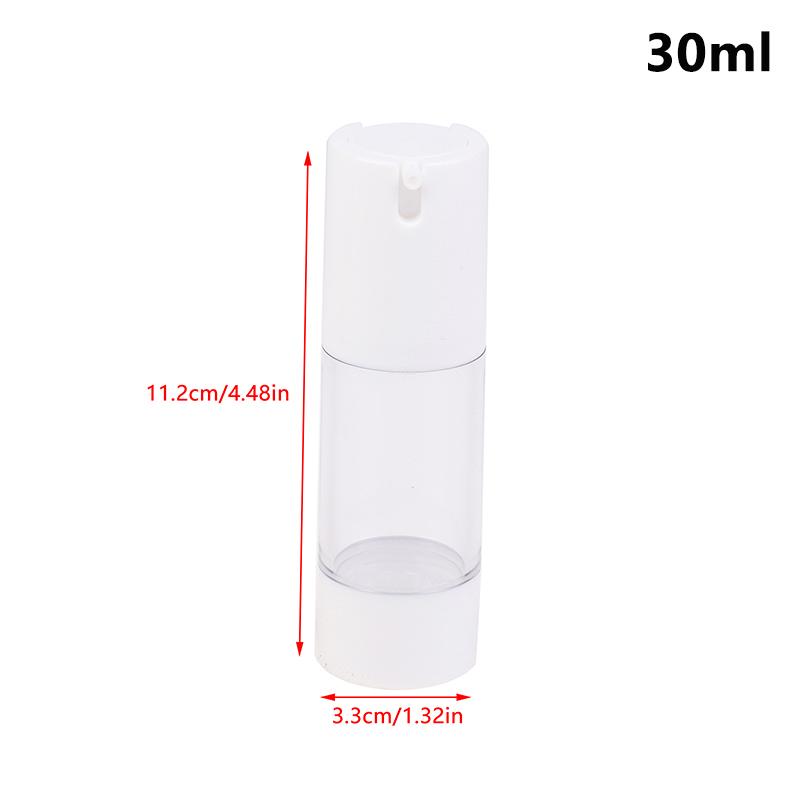 1Pcs 15/30/50ml Luxury Refillable Airless Pump Bottles Portable Vacuum Cosmetic Containers for Lotion Treatment and Travel Use