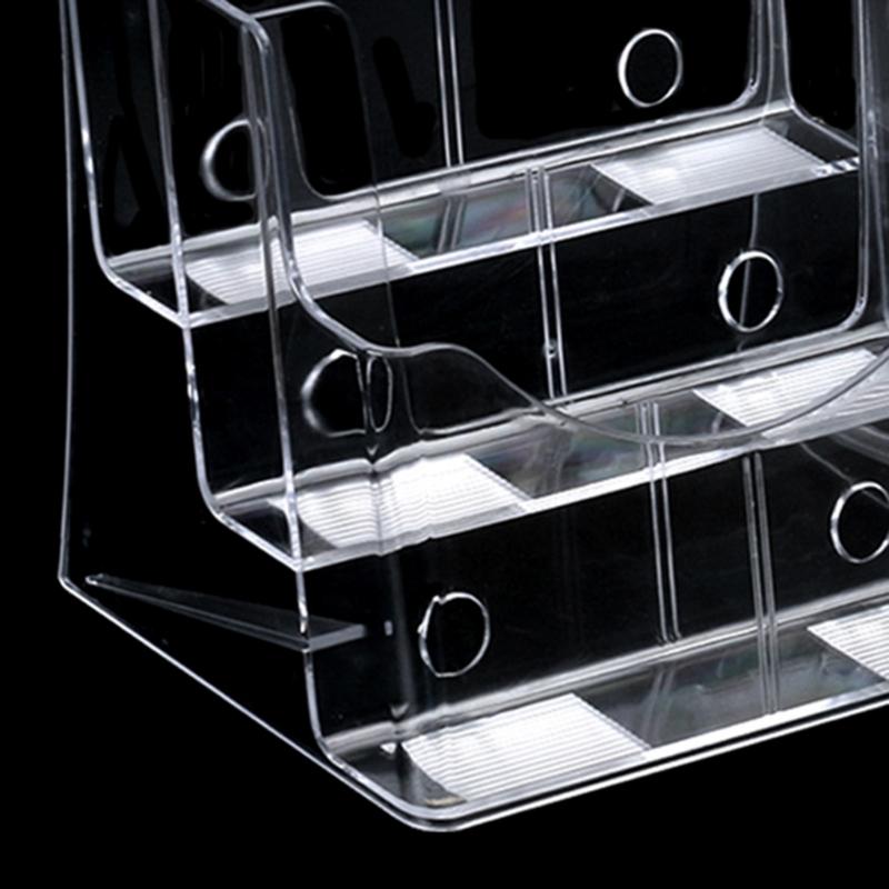 Acrylic Brochures Holder Clear Literature Organizers Stand, Brochures Pamphlets Display Stand for Wall Mount Countertop