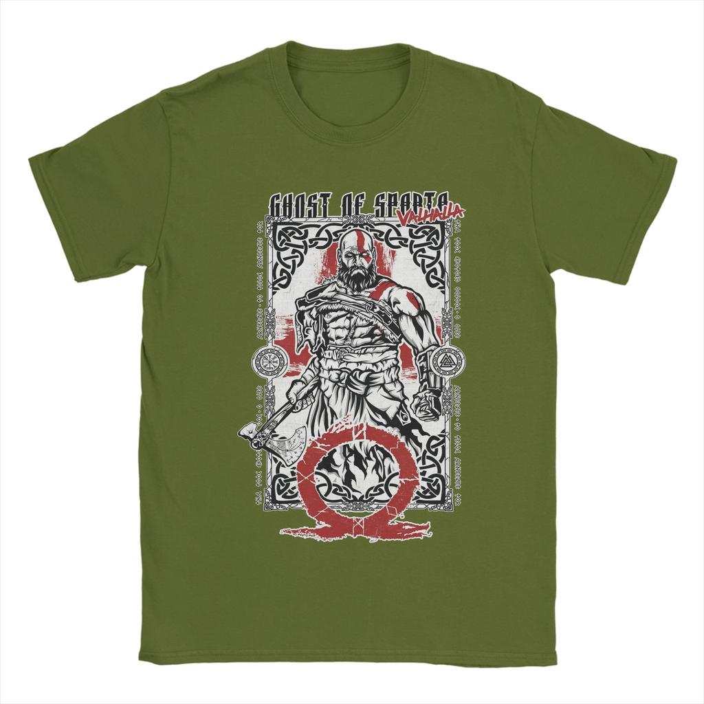 Ghost of Valhalla God of War Unisexs T Shirt Funny Tee Shirt Short Sleeve Crew Neck TShirt Cotton Summer Tops