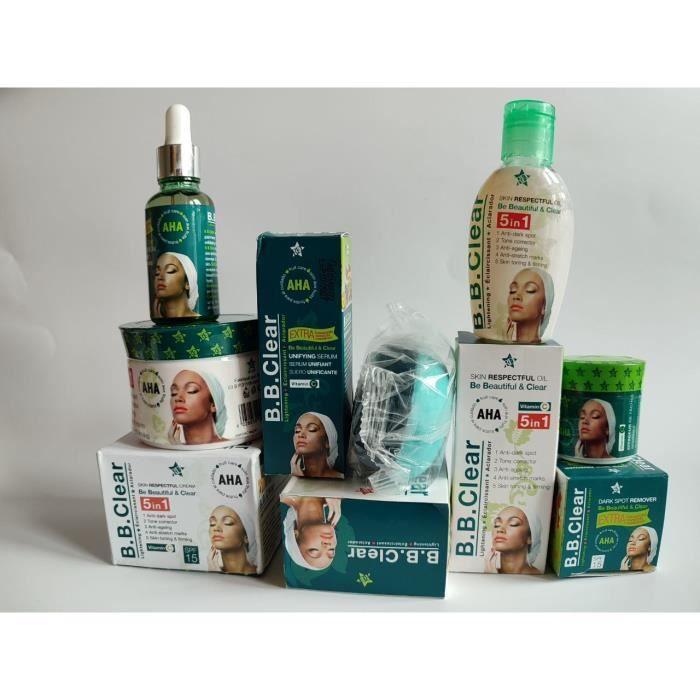 Lait Éclaircissant - B B Clear - 140ml - Savon - Huile - Sérum Concentré