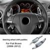 Aluminum For Fiat Bravo 2008 2009 2010 2011 2012 Car Steering Wheel Shift Paddle DSG Extension Gear Stickers