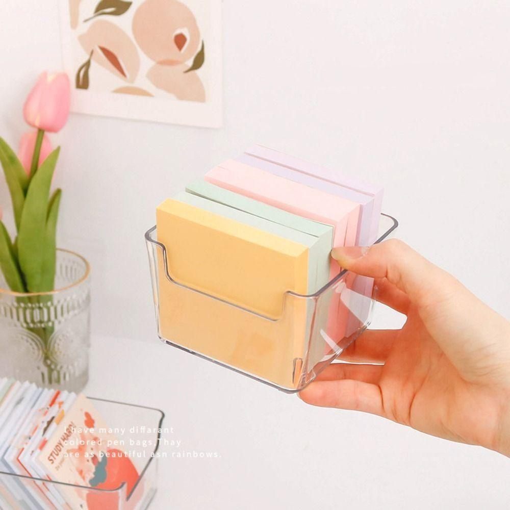 Прозрачный прозрачный ящик для заметок Chic Desk Organizer INS Acrylic Note Holder Desktop