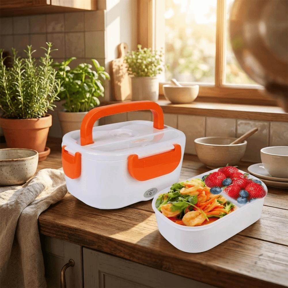 Fast Heating Electric Lunch Box Leakproof Food Warmer Dinnerware Lunch Container Work Use