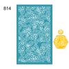Reusable Flowers Leaves Silk Screen Stencils For Polymer Clay Relief Geometric Silkscreen Printing
