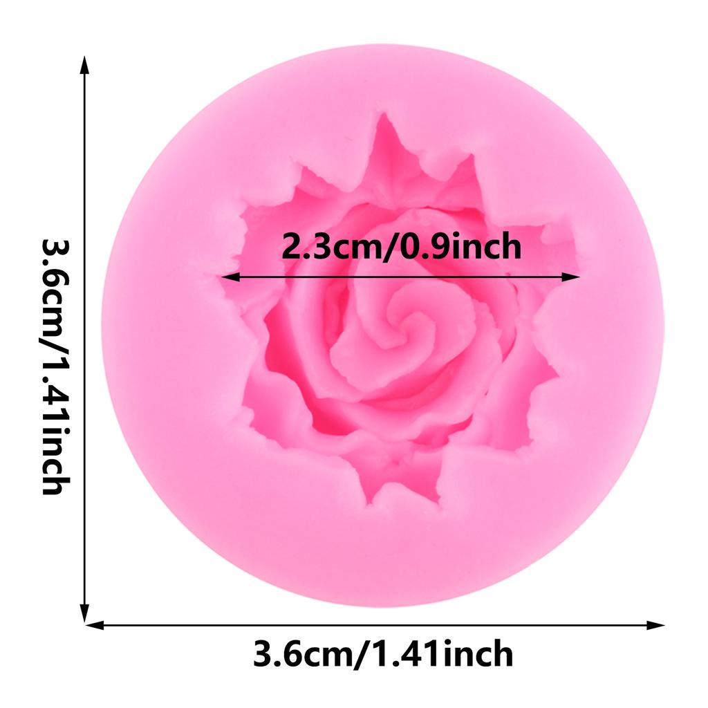 Силиконовая форма с цветком розы, свадебная помадка, инструменты для украшения торта, топпер для кексов, сделай сам, формы для конфет, шоколада и мастики
