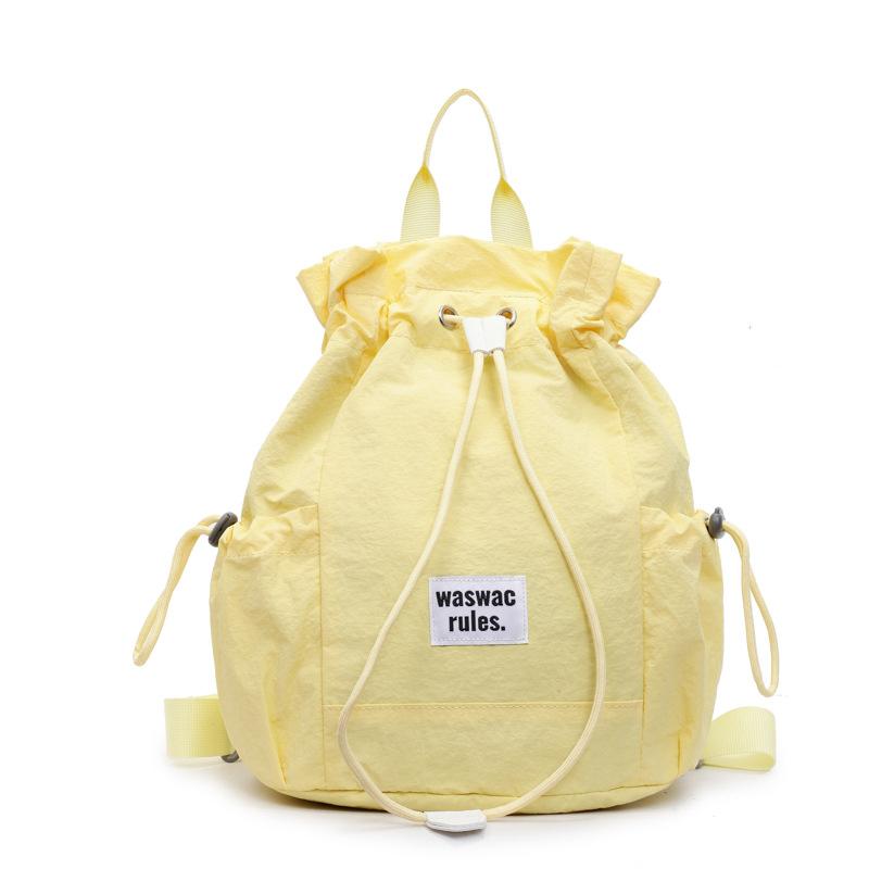 2025 Summer Fashion New Drawstring Backpack Large Capacity Bucket Backpack Sports Backpack Light Women's Travel Bag