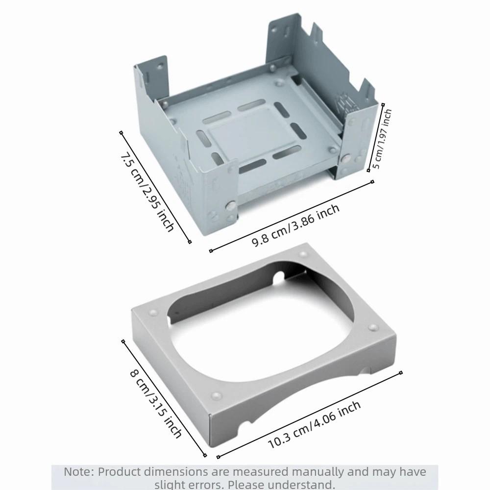 Ultralight Outdoor Tablet Pocket Stove Compact Mini Folding Stove  Camping Stove
