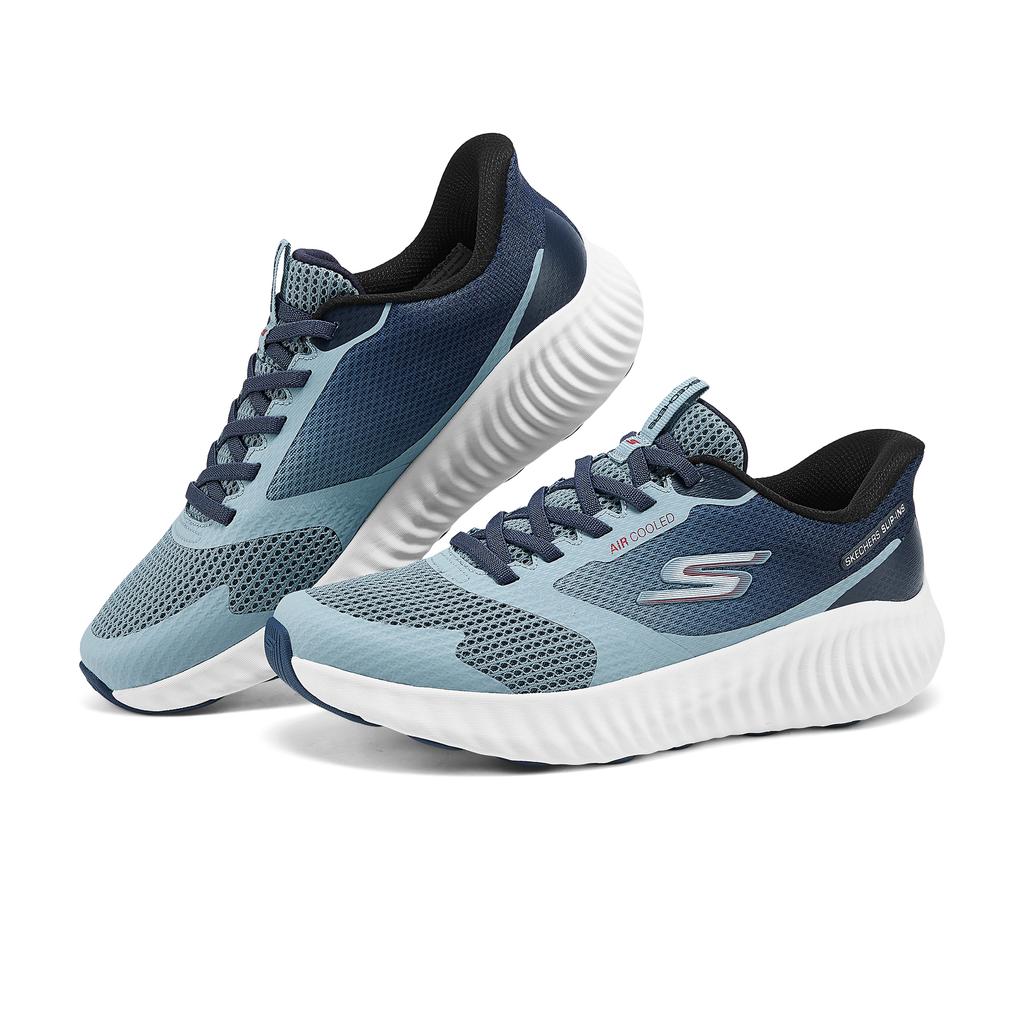 Skechers Go Run Now - Starfuse Fashion Удобные Универсальные Низкие Повседневные Кроссовки Мужские Темно-Синие 220380-SLT
