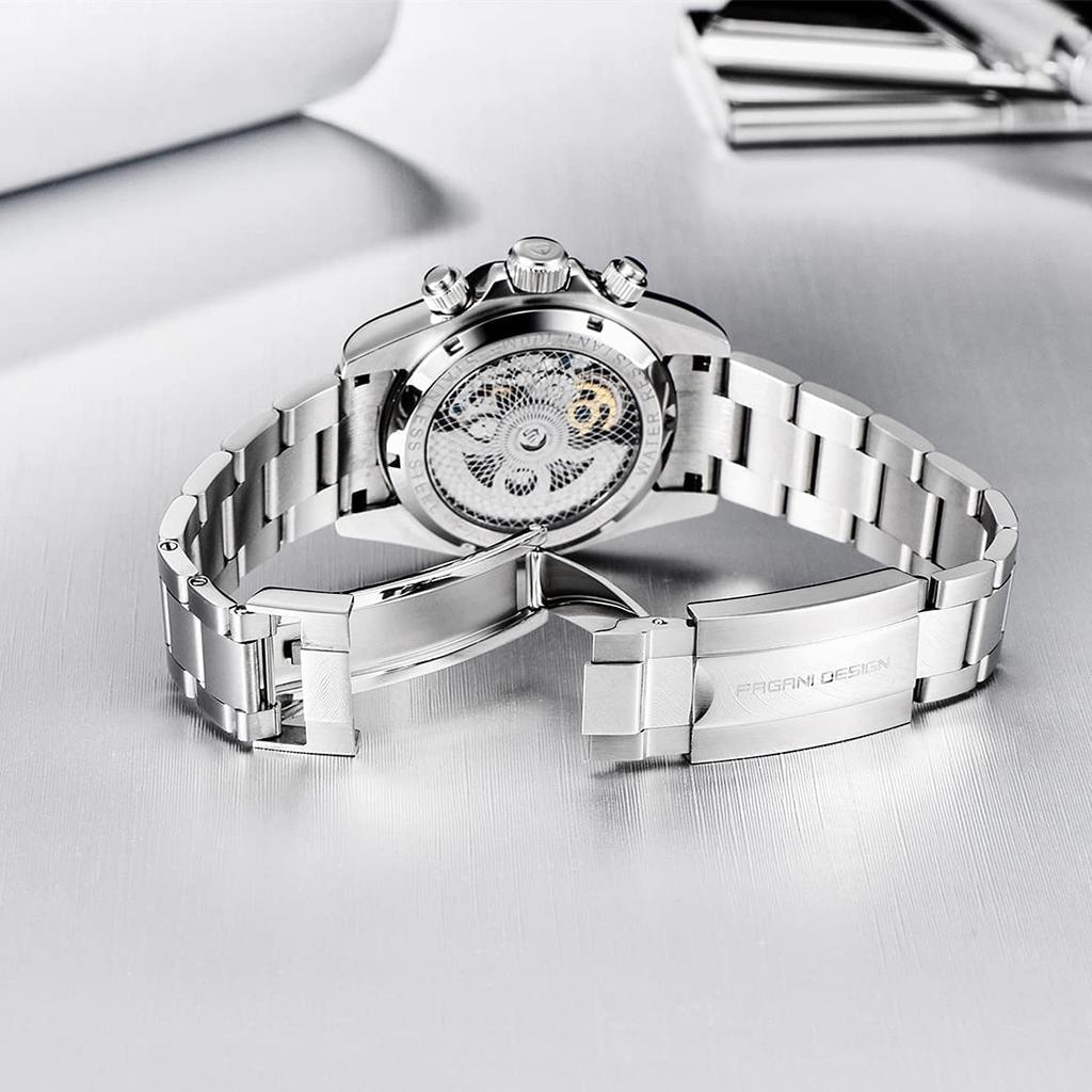 Часы PAGANI DESIGN с автоматическим механизмом Daytona Chronograph, механический корпус с водонепроницаемым керамическим безелем, деловые, деловые, наручные часы из нержавеющей стали