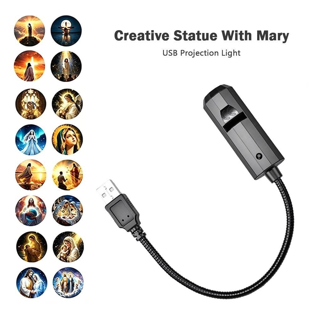 16 Patterns USB Projection Decorative Lamp USB Projection Light  Ceiling Background Decoration