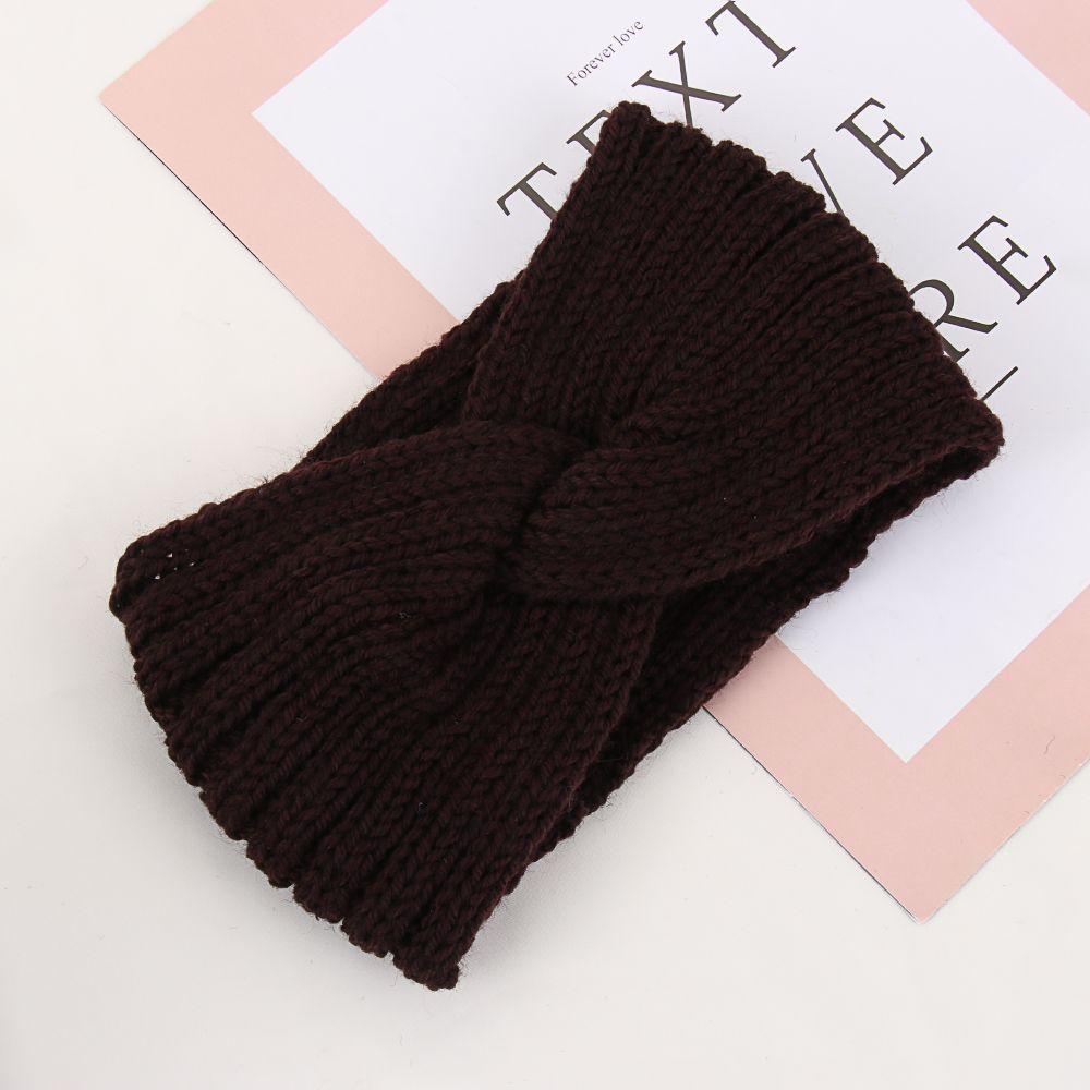 Women Hairband Head Wrap Cross Knot Hairband Hair Accessories Knitted Headband Ear Warmer Headband