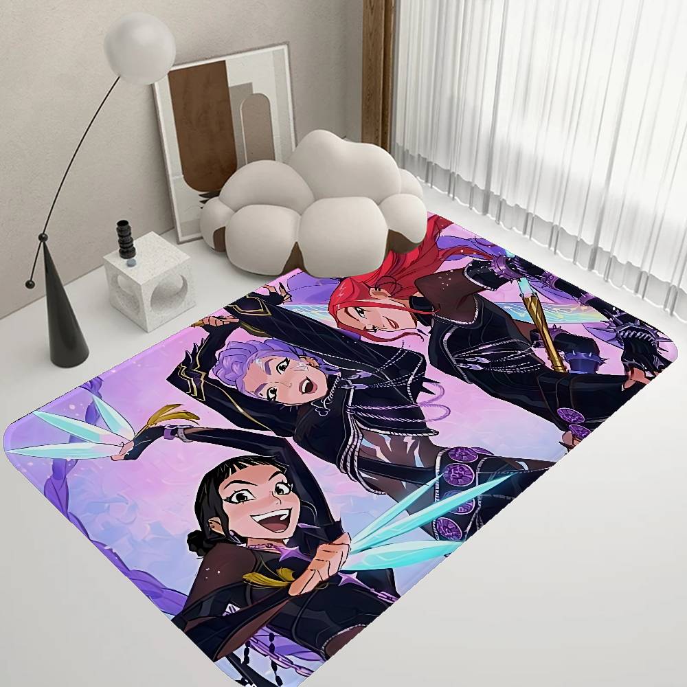 Kpop D-demon Hunters Entrance Door Mat Nordic Style Bedroom Living Room Doormat Home Balcony Anti-Slip Modern Home Decor