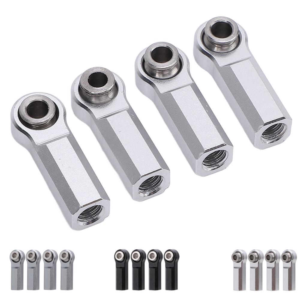 4PCS Metal Ball Joint Alloy for 1/10 Model Car 7.0mm Diameter M4 Thread RC Car Ball Joint 4 Straight