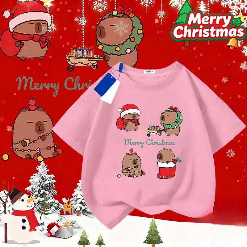 NELLY Christmas, Children's Party Team T-shirt, Round Neck Christmas T-shirt