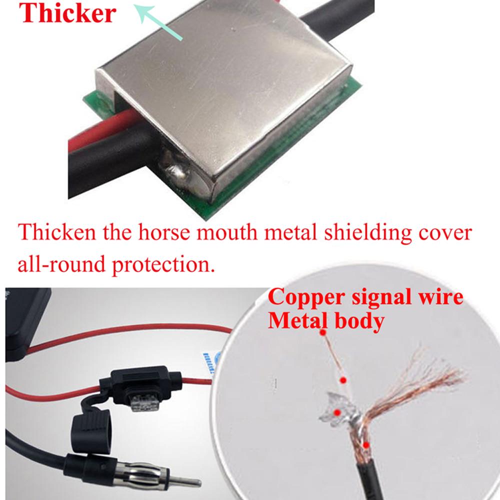 Автомобильный радиоусилитель Антенны Авто FM-антенна Усилитель сигнала Усилитель устройства