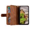 For Xiaomi 14T Pro Case PU Leather Phone Cover with Zipper Wallet 9 Card Slots